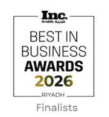 Inc. Arabia Best in Business Awards 2026 Riyadh (Finalists) badge