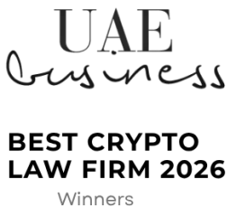 UAE Business — Best Crypto Law Firm 2026 (Winners) badge