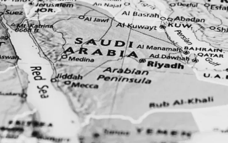 Map of the Arabian Peninsula and the Gulf