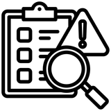 Investigation icon representing operational AML/CTF program
