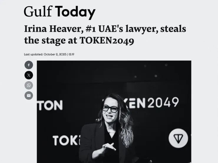Irina Heaver at TOKEN2049